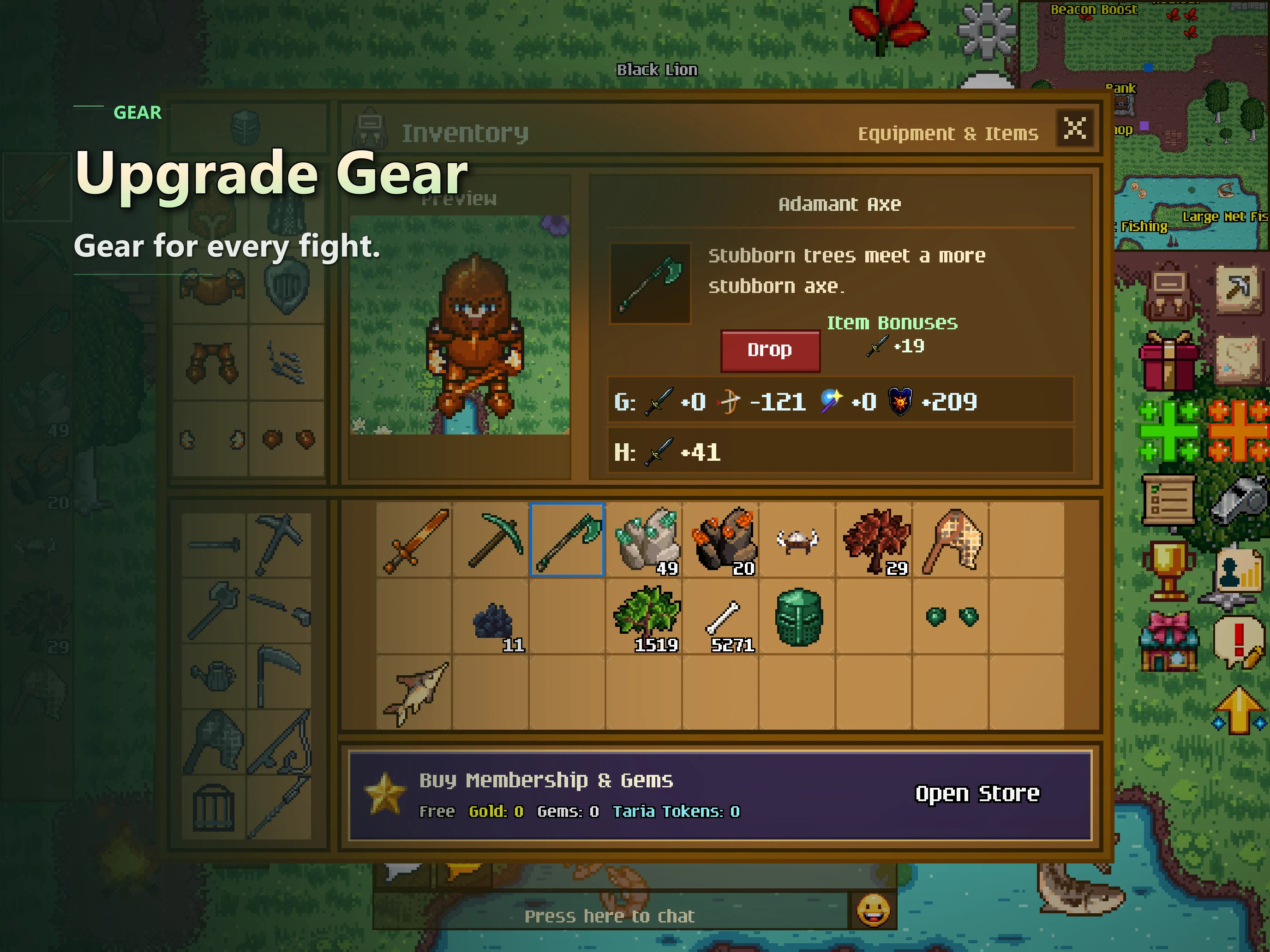 Legends of Taria: 2D MMORPG screenshot