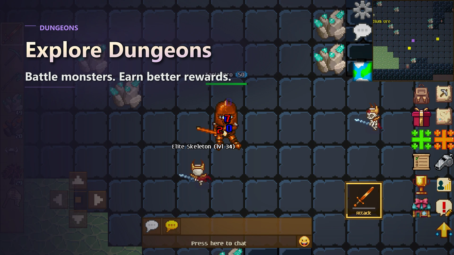 Legends of Taria: 2D MMORPG screenshot