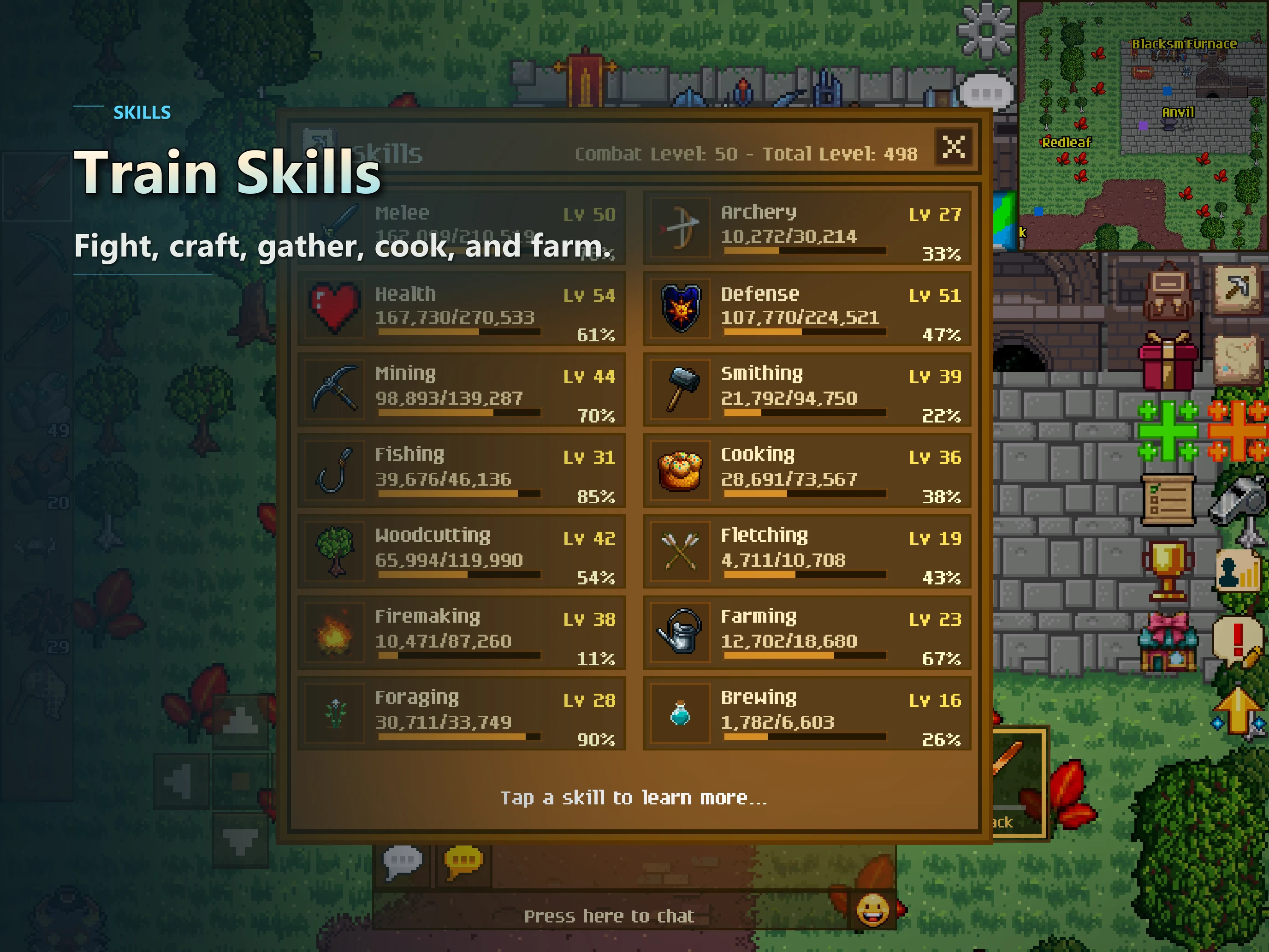 Legends of Taria: 2D MMORPG screenshot