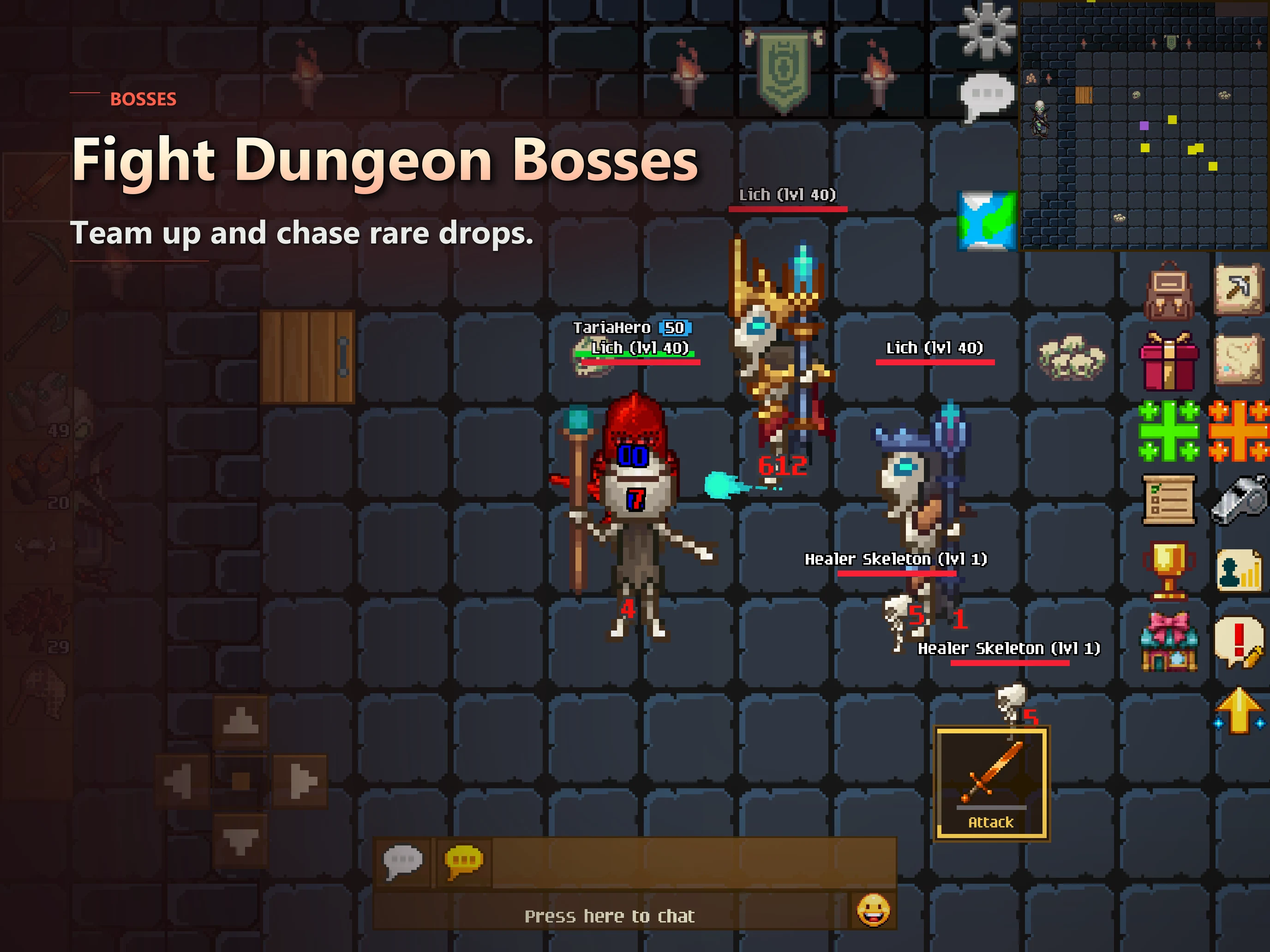 Legends of Taria: 2D MMORPG screenshot