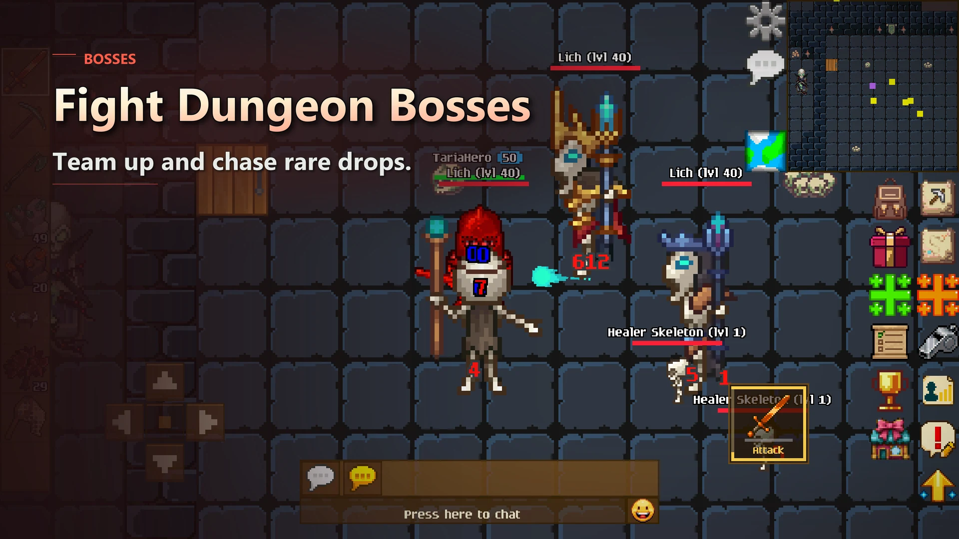Legends of Taria: 2D MMORPG screenshot